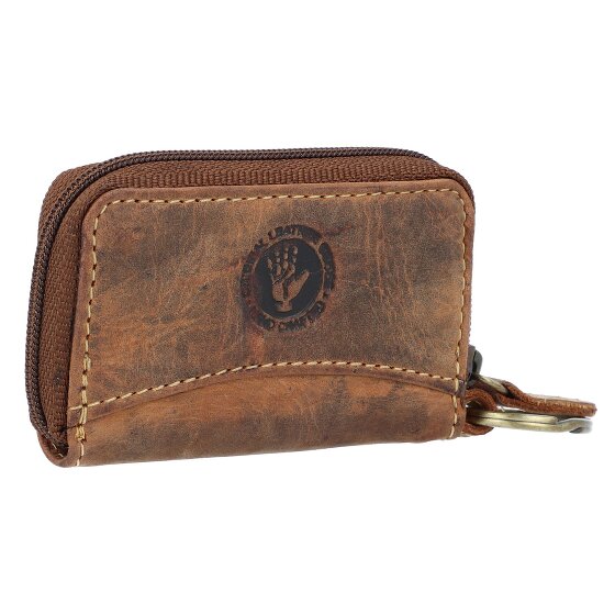 Greenburry Étui à clés vintage en cuir 8,5 cm