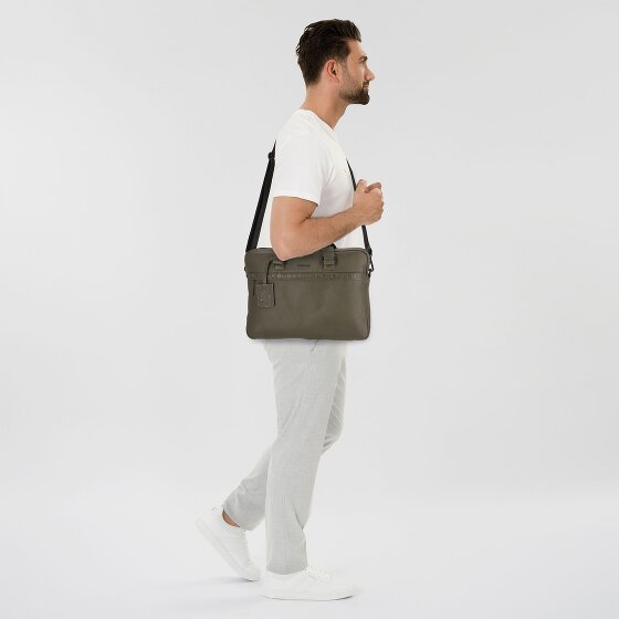 Burkely Minimal Mason Attaché-case Cuir véritable 41 cm Compartiment ordinateur