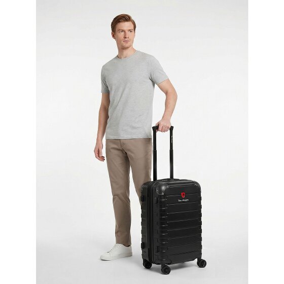 Tonino Lamborghini Milano 4 roues Valise cabine S 54 cm avec soufflet d'extension