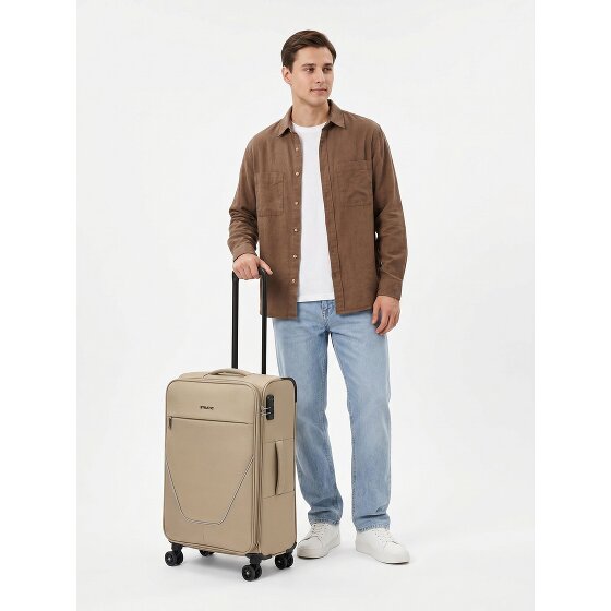 Stratic taska 4 roues Valise cabine M 65 cm avec soufflet d'extension