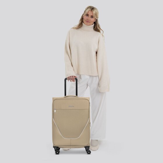 Stratic taska 4 roues trolley M 65 cm avec soufflet d'extension