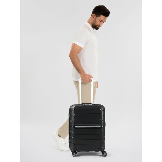 Samsonite Flux 4 roulettes Trolley de cabine 55 cm avec soufflet d'extension