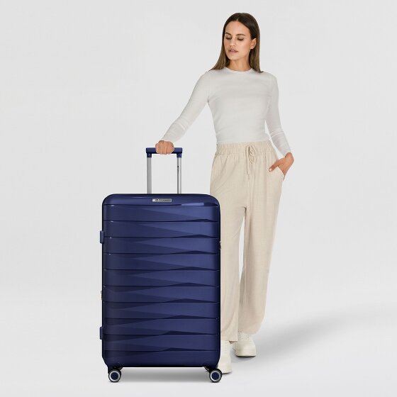 Franky London 4 roulettes Trolley L 74 cm avec soufflet d'extension