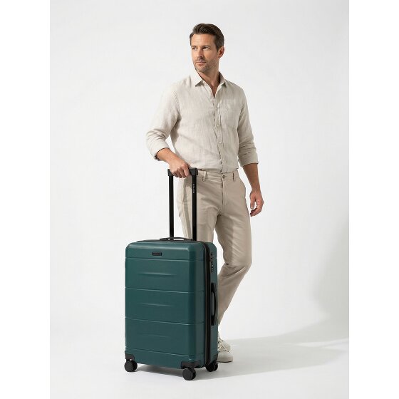 Police London 4 roues Valise cabine 64 cm avec soufflet d'extension