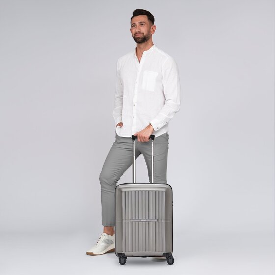 Pactastic Collection 01 4 roulettes Trolley de cabine S 55 cm avec soufflet d'extension