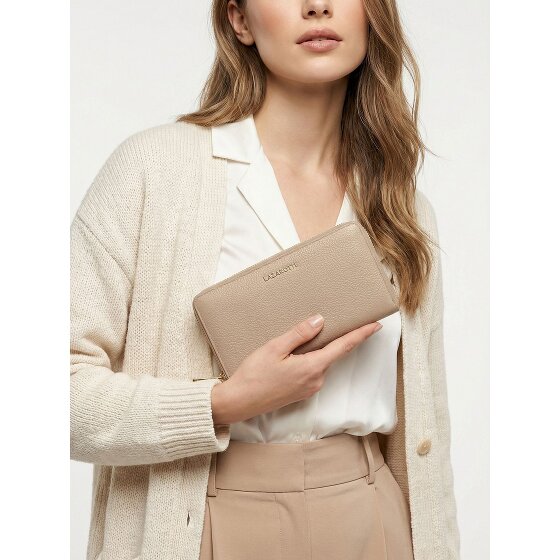 Lazarotti Bologna Leather XL Porte-monnaie zip-around en cuir 19 cm
