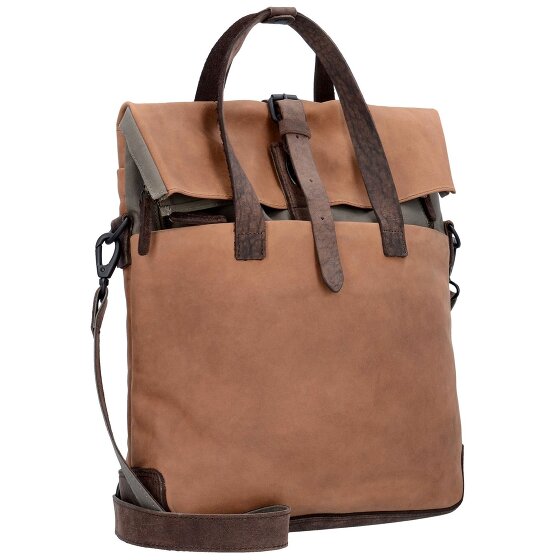 Harold's Porte-documents Twister avec fonction sac à dos Cuir 34 cm Compartiment pour ordinateur portable