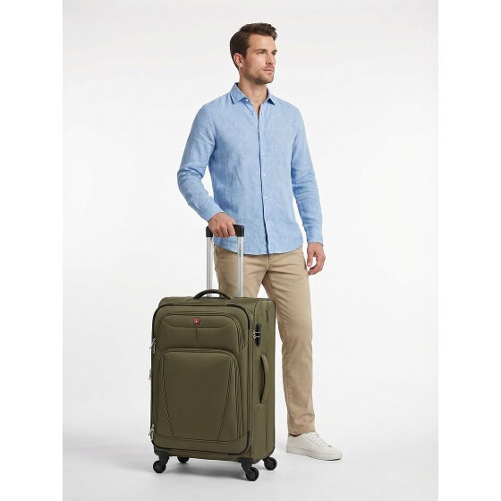 Wenger Beaumont 4 roulettes Trolley M 67 cm avec soufflet d'extension