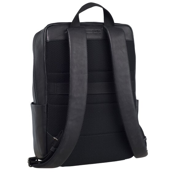 Leonhard Heyden Hamburg sac à dos en cuir 40 cm compartiment pour ordinateur portable