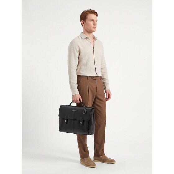 The Bridge Biagio Porte-documents Messenger Cuir véritable 41 cm Compartiment ordinateur