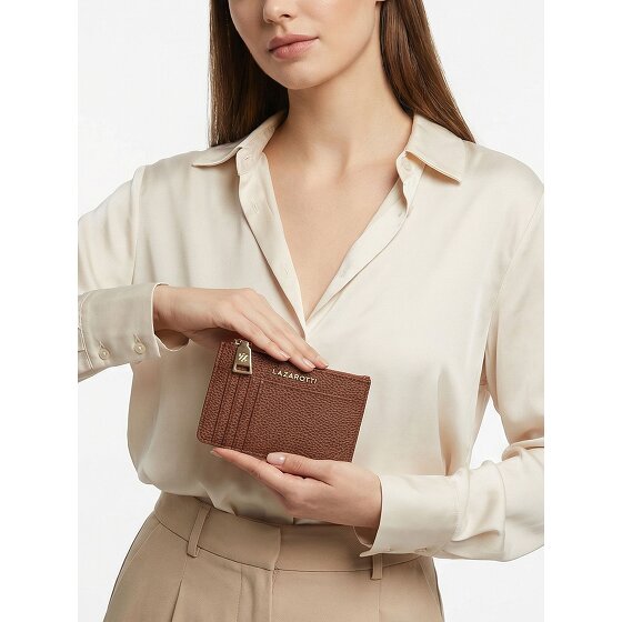 Lazarotti Bologna Leather Porte-clés en cuir 11,5 cm avec poche Air Tag