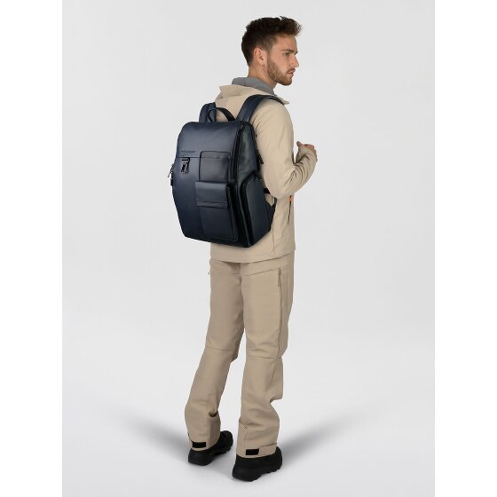 Piquadro Finn Sac à dos professionnel Cuir 43 cm Compartiment pour ordinateur portable