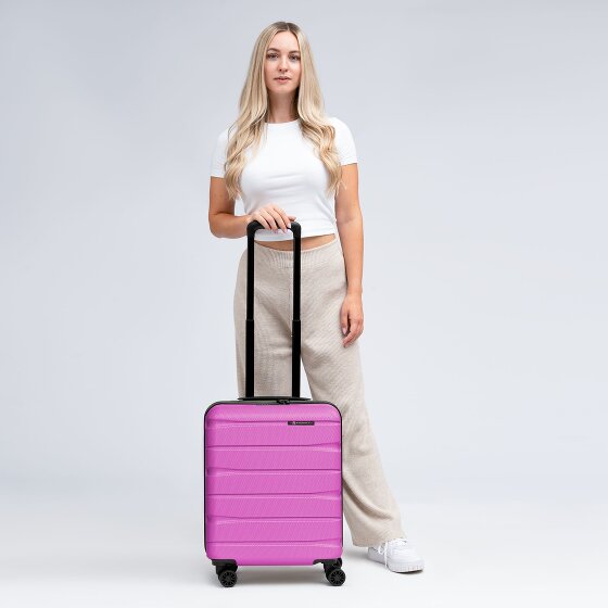 Franky Munich 4.0 4 roulettes Trolley de cabine S 53 cm avec soufflet d'extension