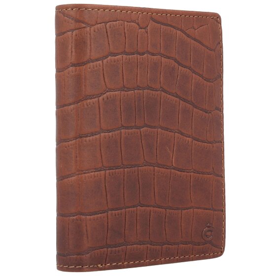Esquire Croco Porte-monnaie Protection RFID Cuir 10 cm