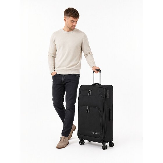 Travelite Kick Off 4 roues Valise cabine L 78 cm avec soufflet d'extension