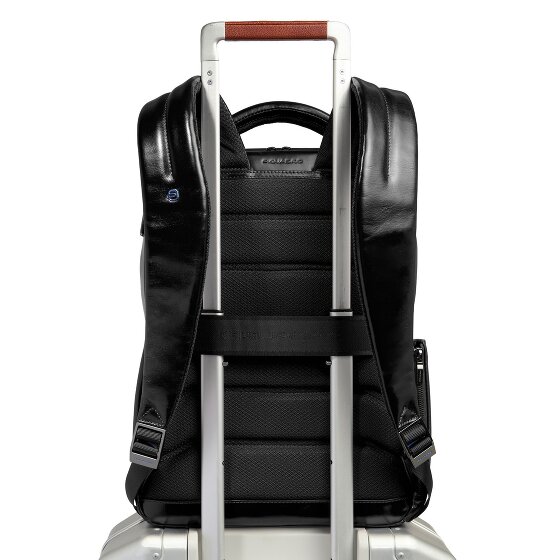Piquadro Blue Square Daypack Cuir 29 cm Compartiment pour ordinateur portable