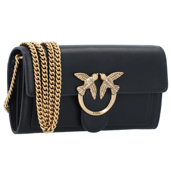 PINKO Love One Sac pochette Cuir véritable 19 cm