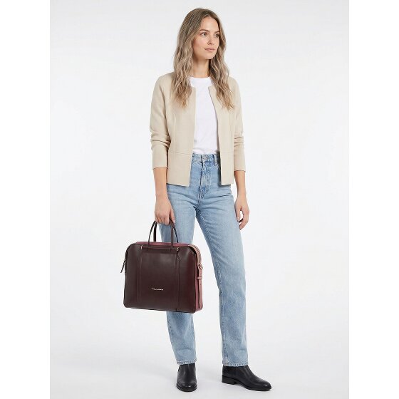 Piquadro Circle Attaché-case Cuir véritable 38 cm Compartiment ordinateur