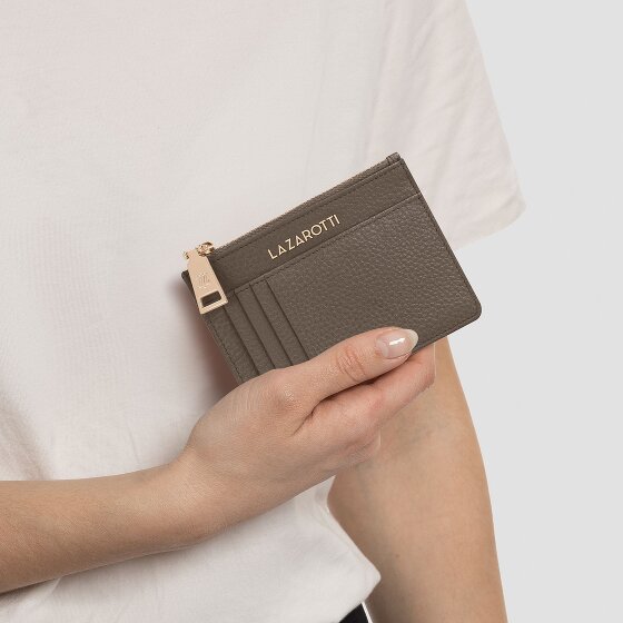 Lazarotti Bologna Leather Étui à clés en cuir 11,5 cm avec poche Air Tag