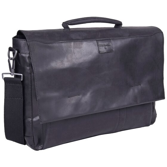 Strellson Brick Lane Porte-documents en cuir 41 cm Compartiment pour ordinateur portable