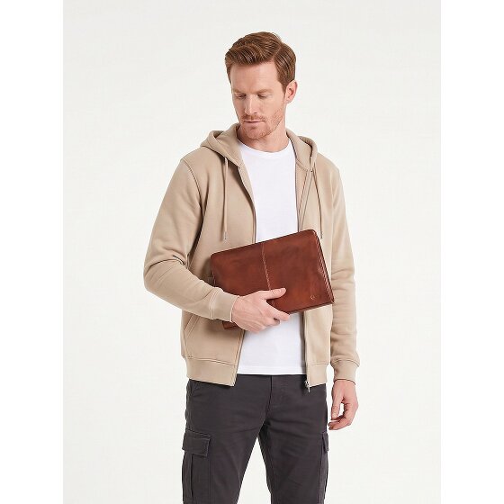 Esquire Dallas Trousse de toilette Cuir véritable 30 cm