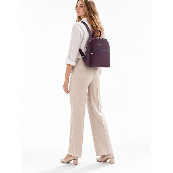 Piquadro Blue Square Sac à dos de ville Cuir véritable 30 cm
