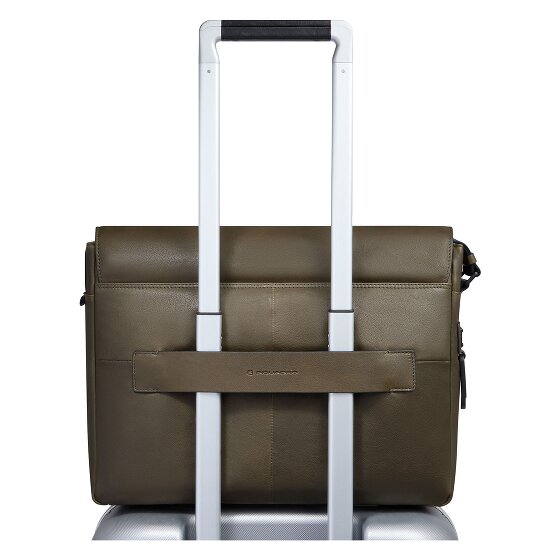 Piquadro Harper Porte-documents Messenger Cuir 37 cm Compartiment pour ordinateur portable