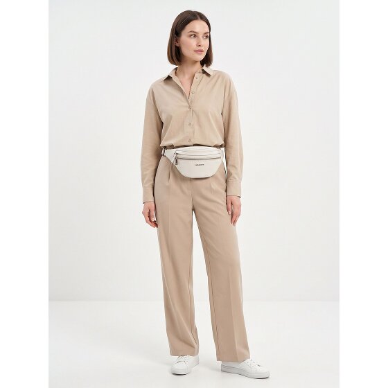 Lazarotti Sac banane en cuir « Bologna » à double fermeture éclair, à porter en bandoulière, 25 cm