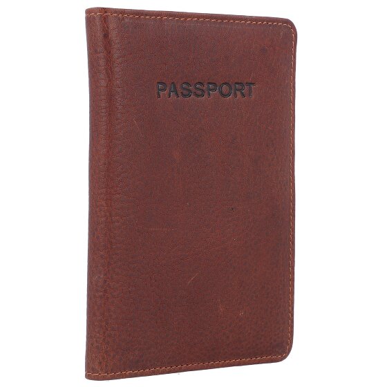 Burkely Antique Avery Porte-passeport RFID en cuir 10 cm
