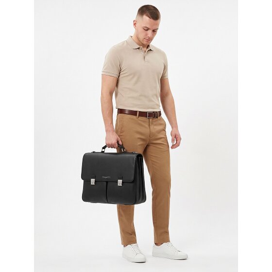 bugatti Valencia Attaché-case Cuir véritable 43 cm Compartiment ordinateur
