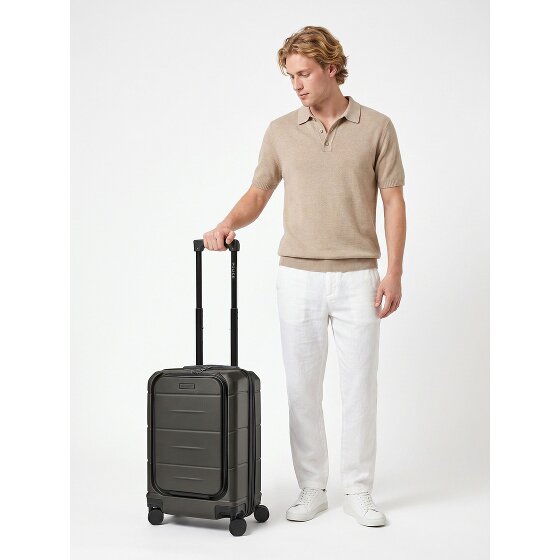 Police London 4 roues Valise cabine 55 cm Compartiment ordinateur '"avec soufflet d''extension"'