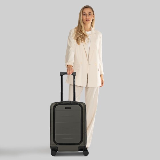 Police London 4 roulettes Trolley de cabine 55 cm Compartiment pour ordinateur portable avec soufflet d'extension