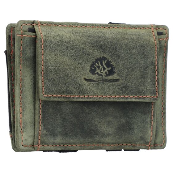Greenburry Vintage Magic Porte-monnaie en cuir RFID 10 cm