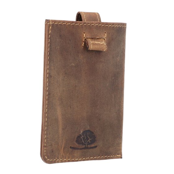 Greenburry Porte-cartes de visite Vintage RFID en cuir 7 cm