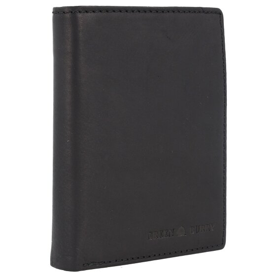 Greenburry Pure Black Porte-monnaie Protection RFID Cuir 10.5 cm