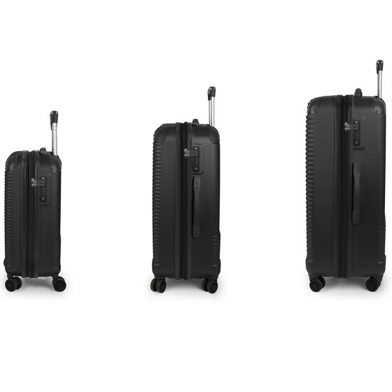 Gabol Balance XP 4 roulettes Set de valises 3 pièces avec soufflet d'extension