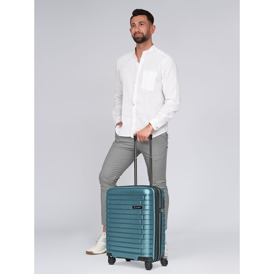 Pactastic Collection 04 THE CABIN + 4 roulettes Trolley de cabine S 55 cm avec soufflet d'extension