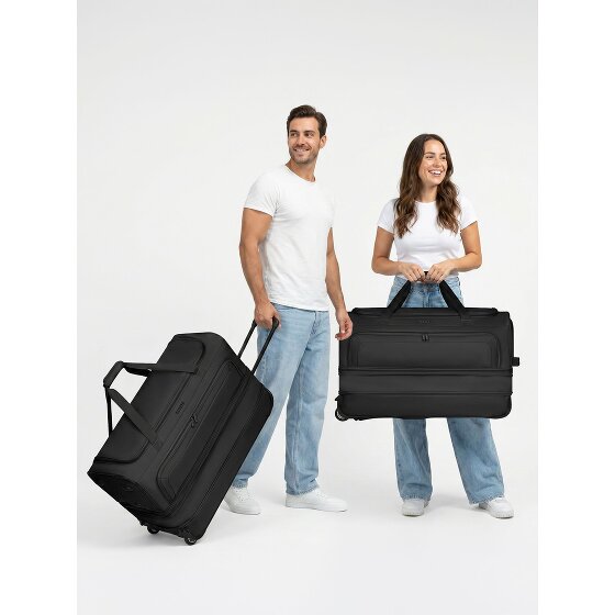 Redolz Sac de voyage Duffle Essentials à 2 roulettes Set 2 pcs. M+L avec soufflet extensible