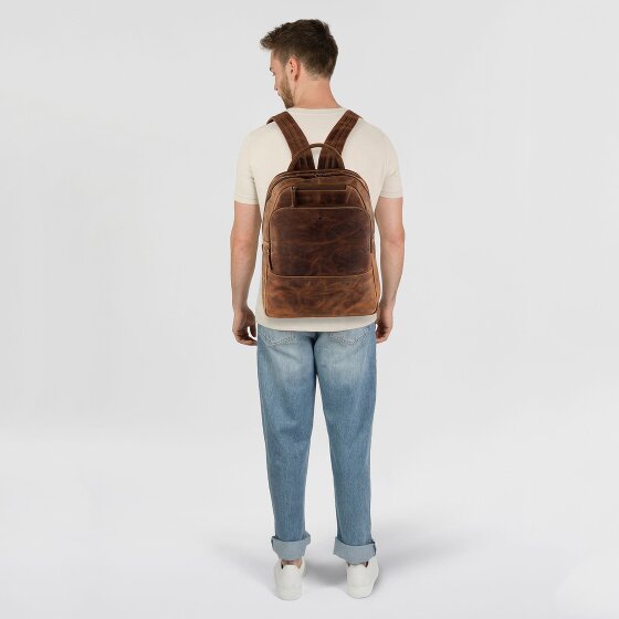 Greenburry Vintage Daypack Cuir 43 cm Compartiment pour ordinateur portable