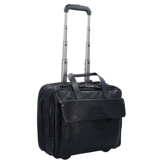 Harold's Ivy Lane 2 roues Valise business Cuir véritable 36 cm Compartiment ordinateur