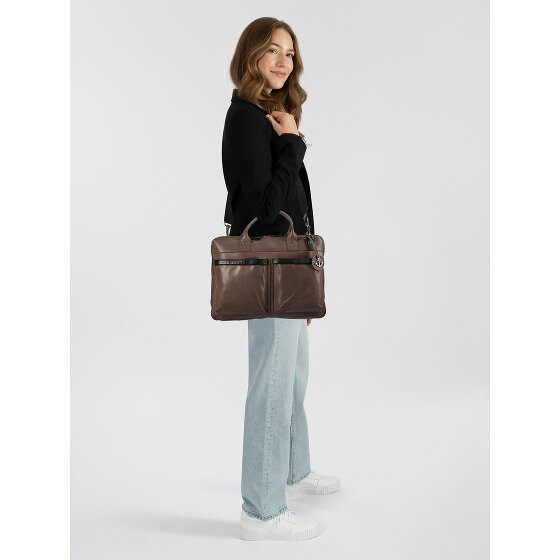 Harbour 2nd Urban Poets Attaché-case Cuir véritable 50 cm Compartiment ordinateur