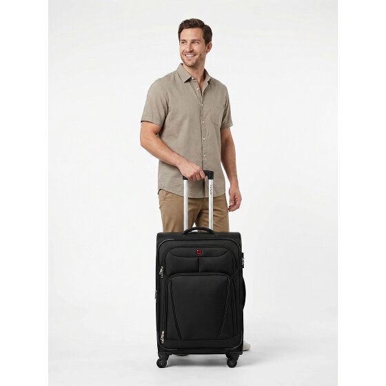 Wenger Beaumont 4 roulettes Trolley M 67 cm avec soufflet d'extension