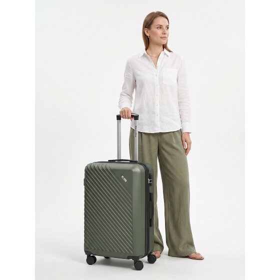 Check.In Paradise 2.0 4 roues Valise cabine M 68 cm avec soufflet d'extension