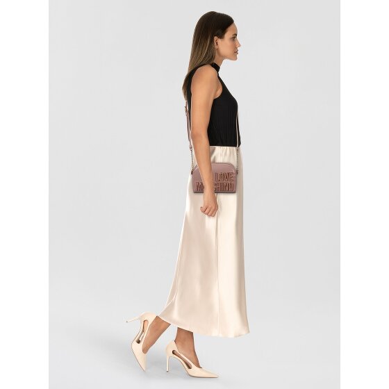 Love Moschino Enameled Logo Sac à bandoulière 20 cm