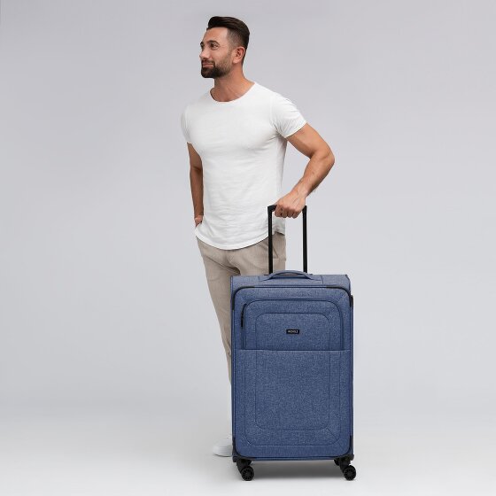 Redolz Essentials 12 LARGE 4 roulettes Trolley 79 cm avec soufflet d'extension