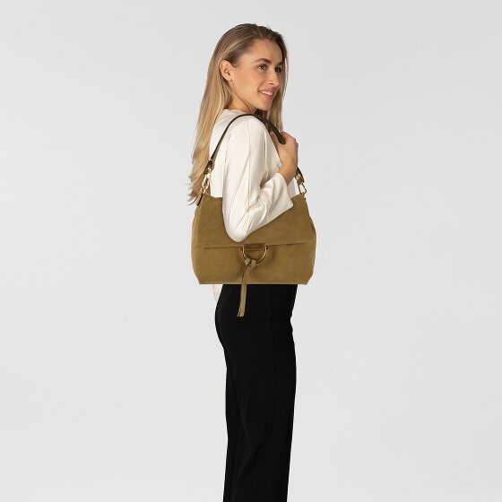 abro Temi Sac à bandoulière Cuir véritable 26 cm