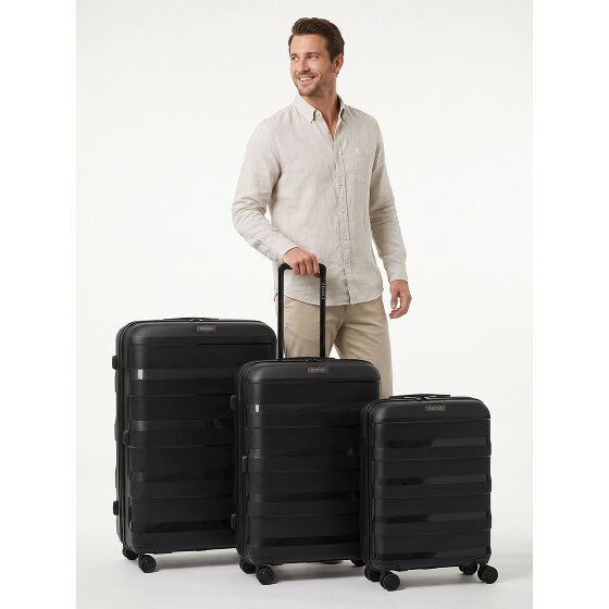 Redolz Pro PP 4 roues Set de valises 3 pièces '"avec soufflet d''extension"'