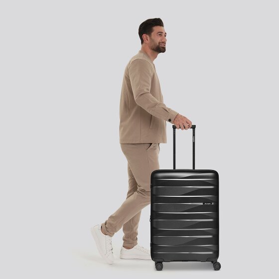 Bergpfeil Travel 4-roll Trolley M 66 cm avec soufflet d'extension