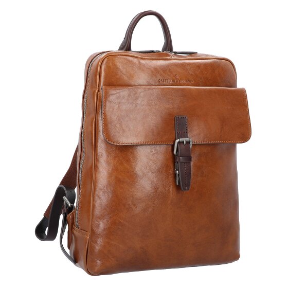 Castelijn & Beerens Rien Sac à dos professionnel Protection RFID Cuir véritable 40 cm Compartiment ordinateur