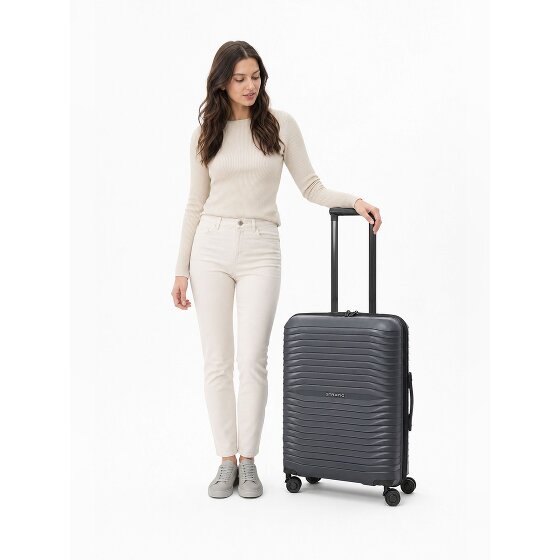 Stratic Shine 4 roues Valise cabine 66 cm avec soufflet d'extension